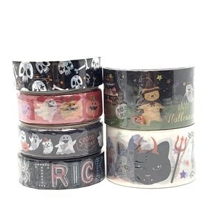 Halloween themed Washi tape 6 rolls